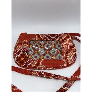 Vera Bradley ID Case Coin Card Purse Orange Medalion NEW never used